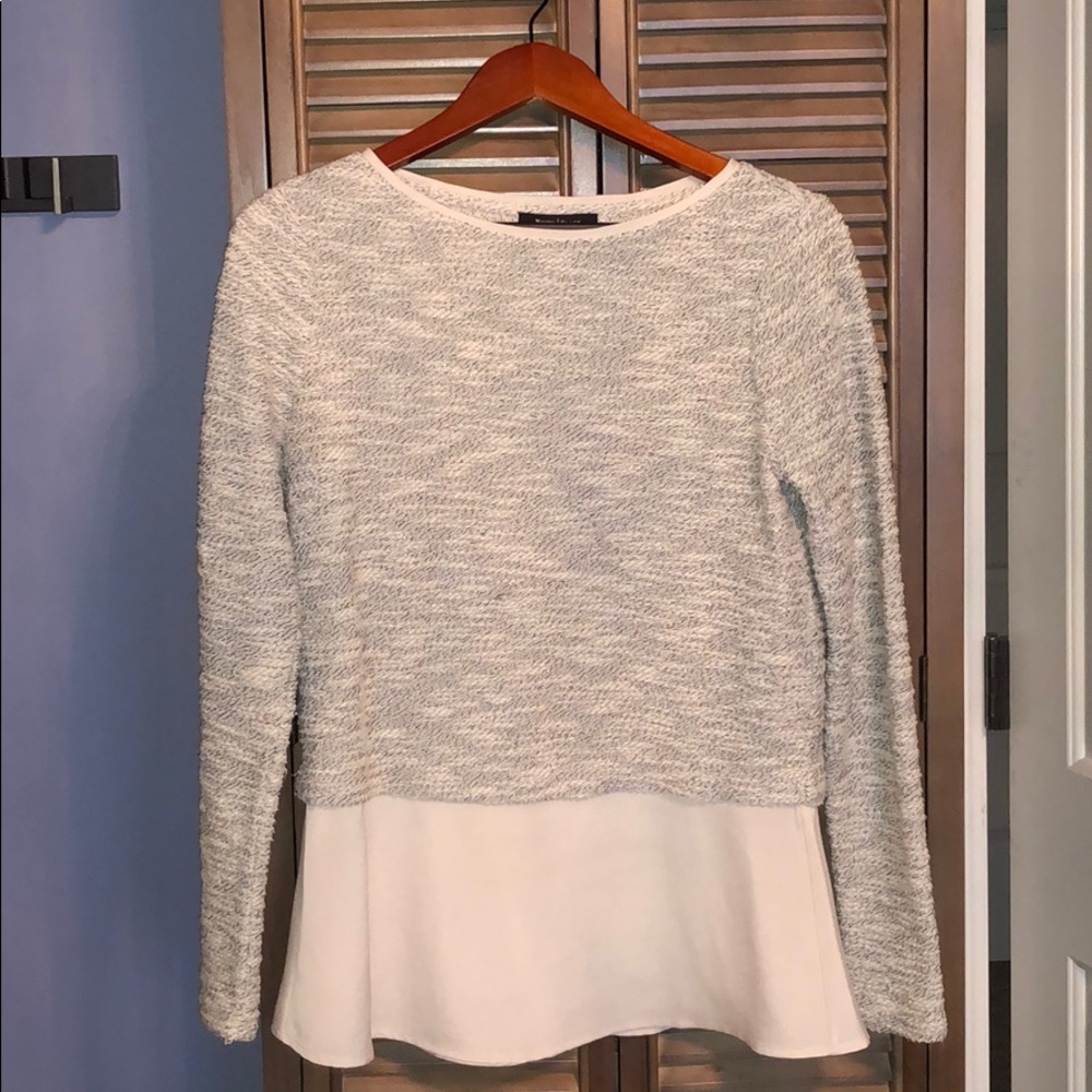WHBM top with silk detail